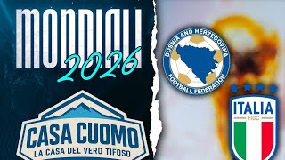 LIVE BOSNIA - ITALIA 5-2 (D.C.R.) | CALCI DI RIGORE | PLAYOFF EUROPEAN QUALIFIERS WORLD CUP 2026 |