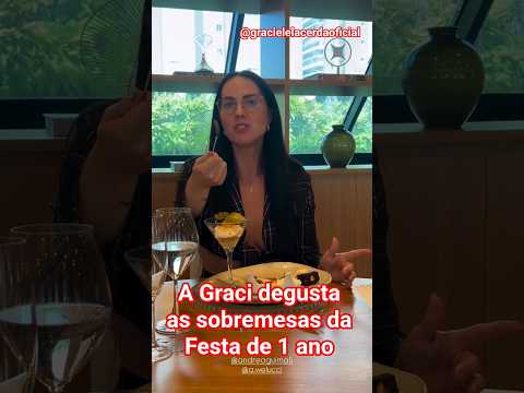 A Graci degusta as sobremesas da festa de 1 ano #shorts #gracielelacerdaoficial #zezedicamargo