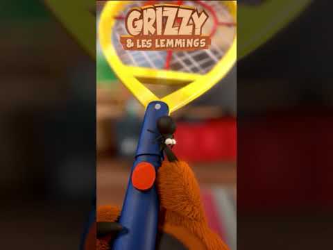 Grizzy s'électrocute avec une raquette électrique #grizzyetleslemmings ? #comédie