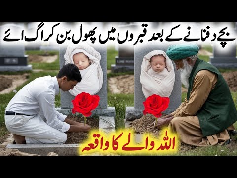 bacche dafnane ke bad qhabron Mein Phool Bankar ugae l Allah wale ka waqia l qabra ka video