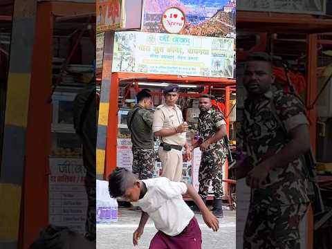 Indain🇮🇳 Army👨‍✈️ Ne Stunt Ko Support Nahi kiya😭 #viraljump #youtubeshorts #policereaction #army