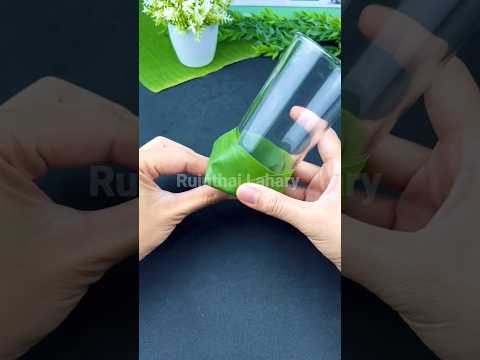 Glass With Leaf #reels #ytshorts #glass #leaf
