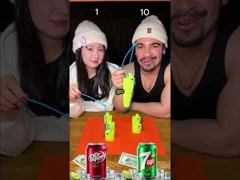 Dr Pepper vs 7Up 🥤 #challenge #foodbattle