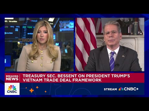 YouTube video thumbnail: Treasury Sec. Bessent on Vietnam Trade Deal Framework