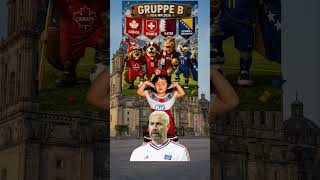 Die Gruppe B der WM2026! 🔥⚽️❤️