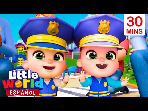 Juguemos A Ser Policías | 🎤 Canciones Infantiles 🎶 Little World En Español 👶🏻🌎