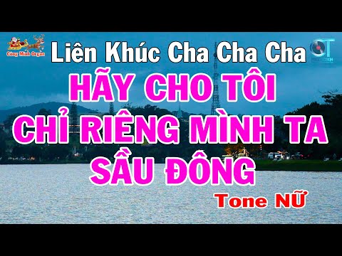 Karaoke Liên Khúc Tone Nữ – Hãy Cho Tôi – Chỉ Riêng Mình Ta – Sầu Đông