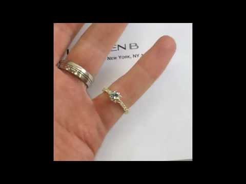 .76 ct Round in Yellow Gold Pave