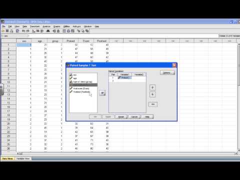 SPSS Tutorial: Paired Sample t test