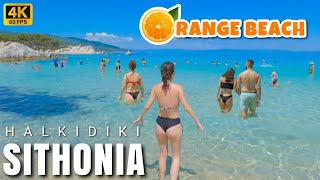 🇬🇷This Beach is Paradise! "Orange Beach" 4k Walking Tour. Sithonia. Halkidiki. Seychelles in Europe!