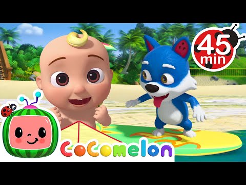 Balloon Beach Song | CoComelon Animal Time - Learning with Animals | Nursery Rhymes for Kids