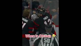 Brady Tkachuk’s return to Ottawa? Eventful 😅