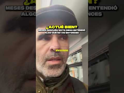 ¿Actué bien? Meses después, este ciego entendió algo que no vio entonces 🦯🤔