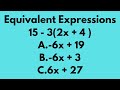 Understanding Equivalent Expressions