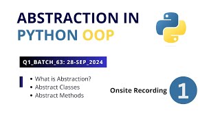 Abstraction, Abstract Classes and Abstract Methods in Python OOP