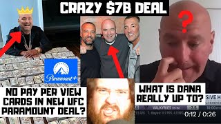 No More PPV Cards? The UFC Signs CRAZY 7 BILLION DOLLAR Deal With Paramount? My Reaction