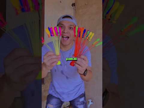 Balon Air Selang VS Anak Tetangga #eksperimen