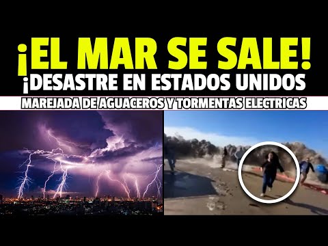 🔴 HACE 5 MINUTOS, EL MAR SE SALE, MAREJADAS Y TORMENTAS ELETRICAS DEVATAN SURESTE DE EE.UU