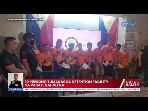 Presong Tumakas Sa Detention Facility Sa Pasay Nahuli Na Videos