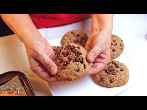 Galletas de Avena y Plátano con Chispas - "El Saborcito Rojo"