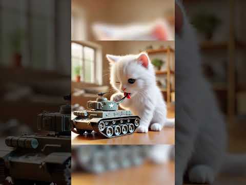 Kucing itu bertukar menjadi polis, doktor, bomba, wanita tentera dan guru. #cat #kucing #funny #cute
