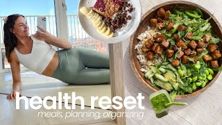 How I health reset to feel my best | meal planning, organising, healthy cooking at-home