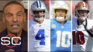 Herm Edwards reacts to Cowboys Fail to Bears, Charger wins Broncos, 49ers defeat Cardinals