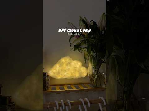 DIY Cloud Night Lamp✨Easy room decor idea🥰 #diy #craft #decorideas