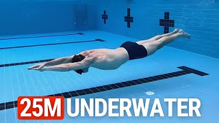 Underwater Swimming Technique – 25m, 3 Strokes, 1 Breath (No Wetsuit, No Weights)