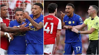 🔥 Morgan Rogers FURIOUSLY CLASHING with Declan Rice in Chelsea vs Arsenal | Rogers vs Declan Rice