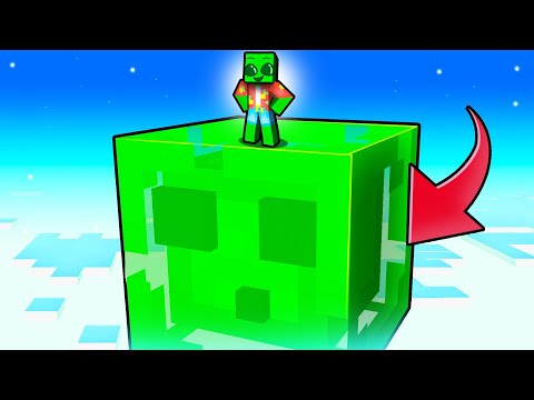 One Slime on a SLIME CHUNK in Minecraft!