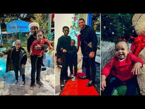 Russell Wilson Has Adorable Christmas Date With His Kids 'Future, Win & Baby Amora'