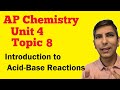 Acid-Base Concepts and Reactions