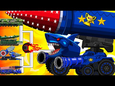 SHARK NUKE TANK Launches Nuclear Missiles | USA vs Russia – World War 3 Begins!