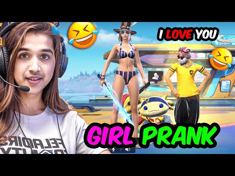FUNNIEST GIRL VOICE PRANK WITH FREE FIRE PLAYERS 😂