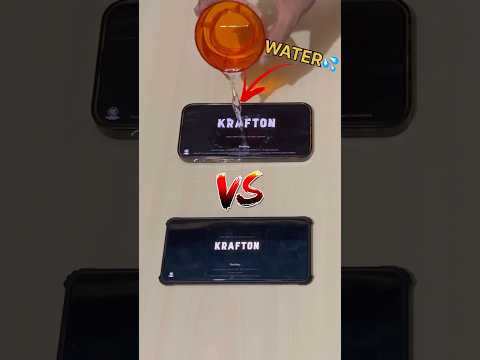 WATER TEST😱Galaxy Z Fold 6😈Vs iPhone 15 pro max💀- PUBG TEST #iphone #pubgmobile #shorts #bgmi