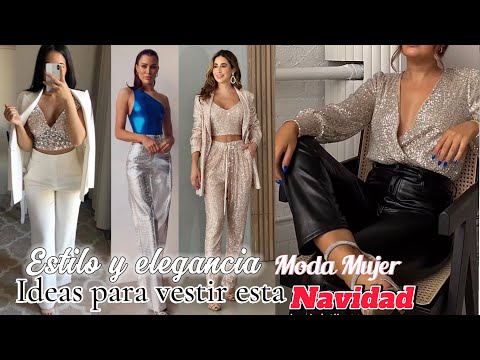 IDEAS DE OUTFITS PARA NAVIDAD MUJER 2024!! COLOR EN Tendencias