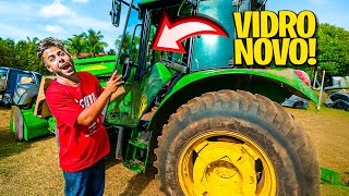 RENATO ESSE É SEU VIDRO NOVO DO TRATOR 🚜!! * me desculpa * ❤️