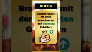 Branchen mit höchsten Gehältern in 🇩🇪 ?