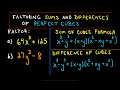 Factoring Cubes and Trinomials