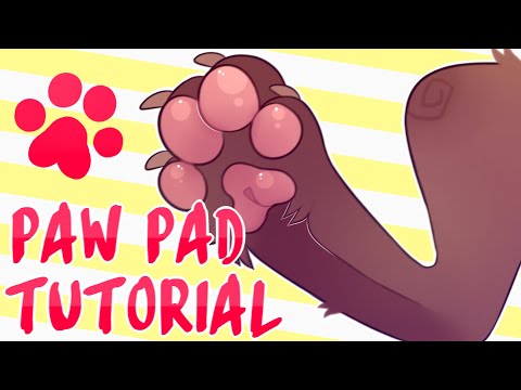 HOW TO DRAW PAWS | paw pad tutorial