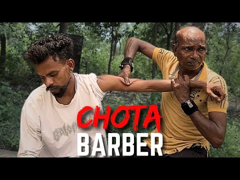 Chota Barber Greatest Head Massage In Open Area to complete stress relief