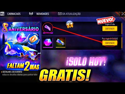 🎁 NUEVOS PUÑOS GRATIS 8 ANIVERSARIO 2025 en FREE FIRE LATAM NUEVA ACTUALIZACION SORPRESA REGALOS