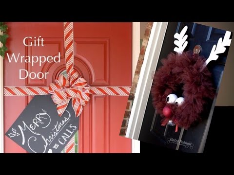 50 Fun and Festive Christmas Door Decorations