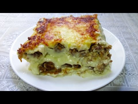 CANELONES DE CARNE CON BECHAMEL