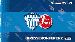 Pressekonferenz: TBV Lemgo Lippe - MT Melsungen