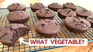 The best healthy double chocolate muffins | Dairy-free with hidden vegetables