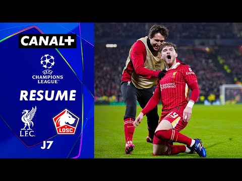 Résumé Liverpool / Lille  - Champions League 2024-2025 (J7)