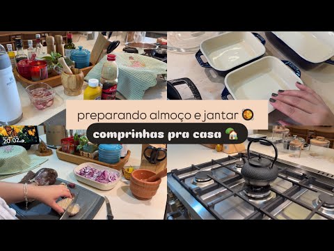 🥩Preparando o almoço para família | Comprinhas para casa 🏡  | Carnes para semana | Jantar delicioso