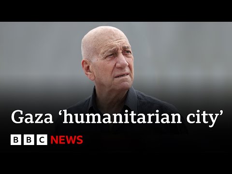YouTube video thumbnail: Former Israel PM Says Planned ‘Humanitarian City’ in Gaza Would Be a ‘Concentration Camp’